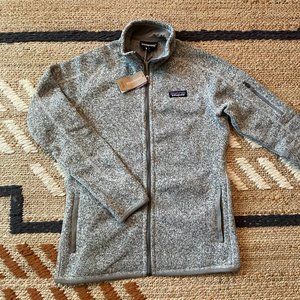 NWT W Patagonia Better Sweater, Med, Birch White